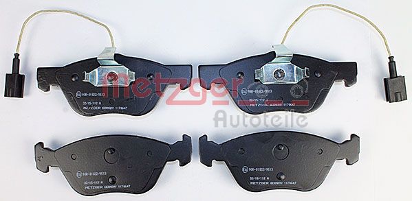 METZGER 1170647 Bremsbelagsatz, Scheibenbremse